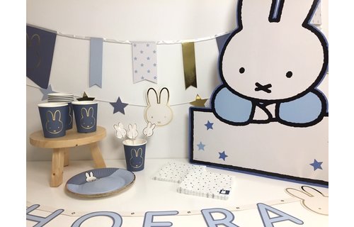 Nijntje Baby Blauw Bekers - 8 stuks - Feest met nijntje
