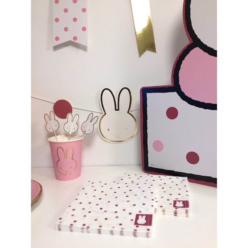 Nijntje Baby Roze Servetjes - 20 stuks - Feest met nijntje