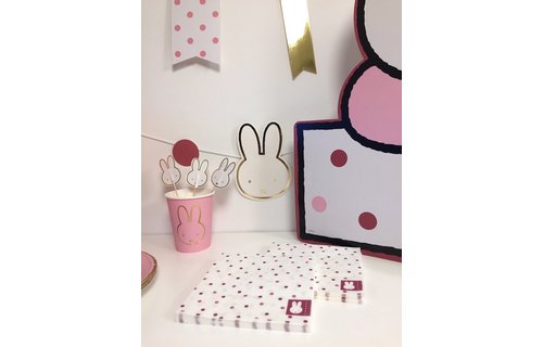 Nijntje Baby Roze Servetjes - 20 stuks - Feest met nijntje