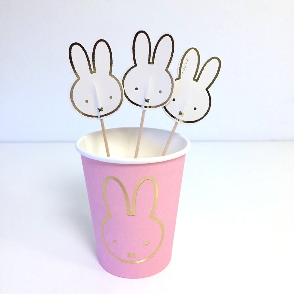 Nijntje Baby Roze Bekers - 8 stuks - Feest met nijntje