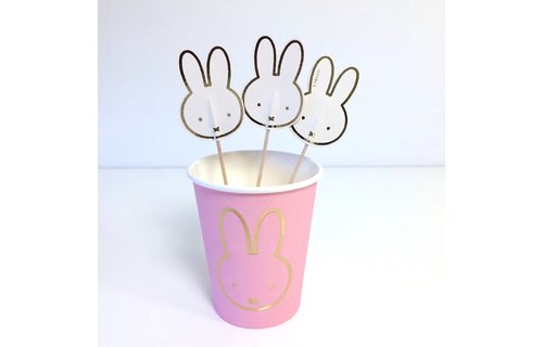 Nijntje Baby Roze Bekers - 8 stuks - Feest met nijntje