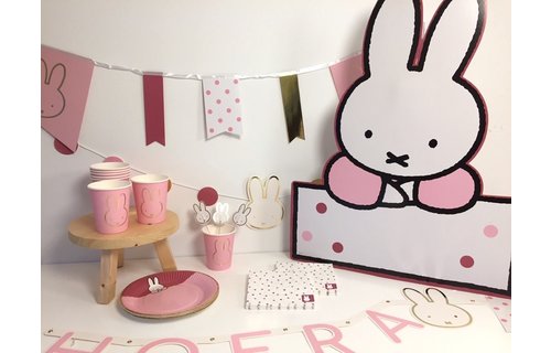 Nijntje Baby Roze Bekers - 8 stuks - Feest met nijntje