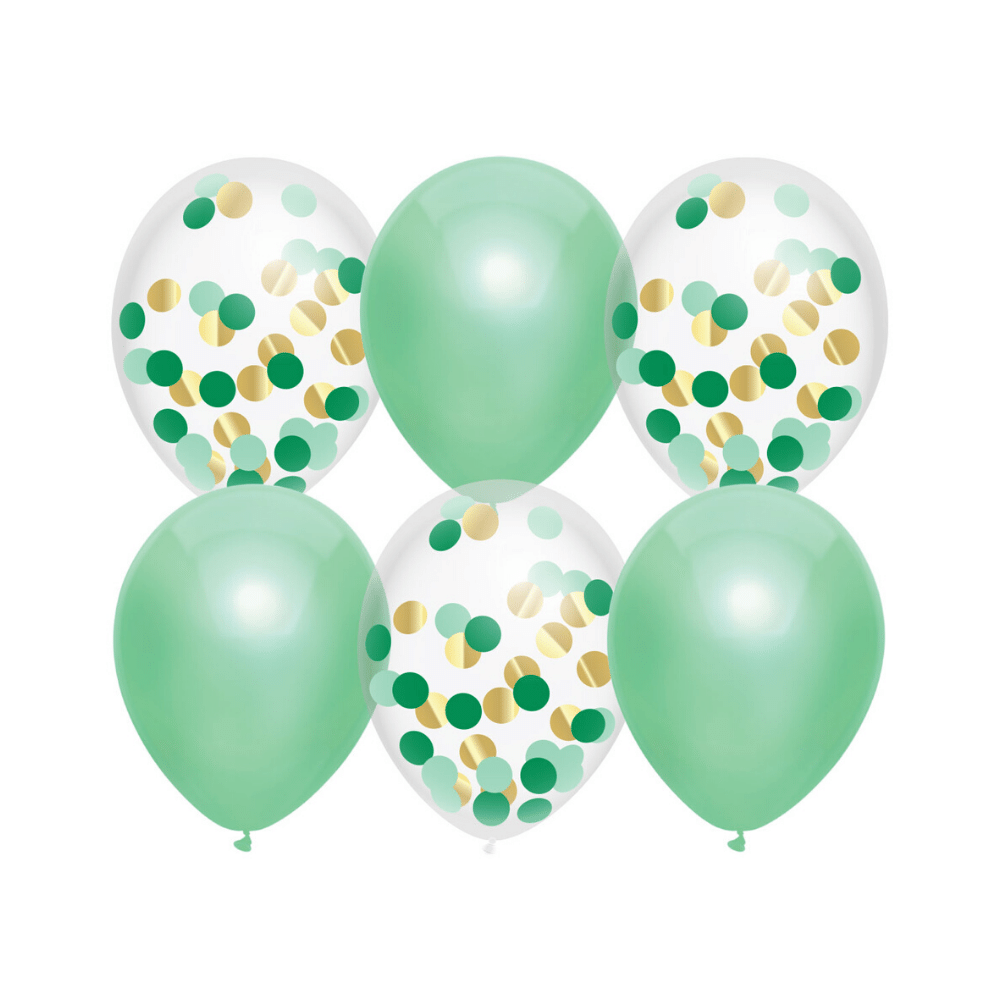 Ballonnen Mix Mint - 6 stuks