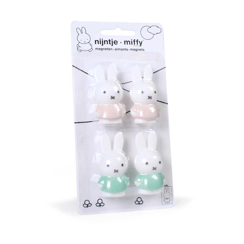 Nijntje Magneten Roze en Mint - 4 stuks