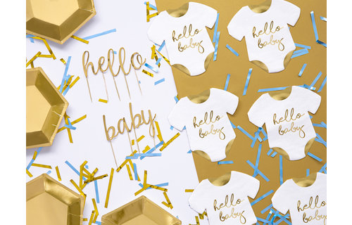 Hello Baby Servetten - 20 stuks - Servetten voor een geboortefeestje