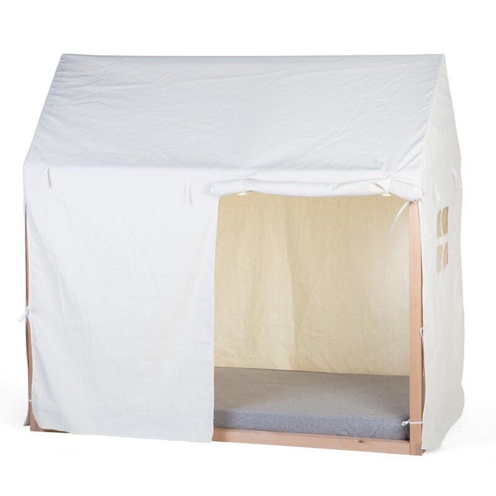 Cover Huis Bedframe Wit - 70 x 140 - Maak van het bed een tent