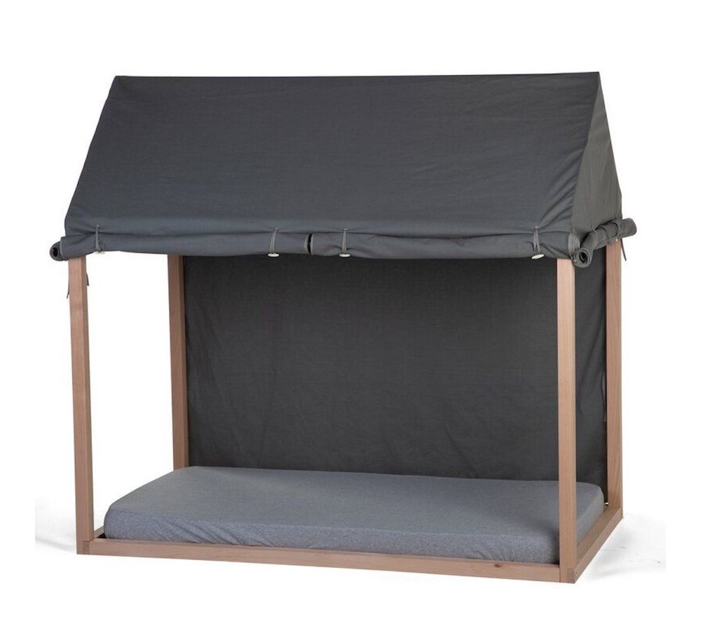 Cover Huis Bedframe Antraciet - 70 x 140 - Maak van het bed een tent