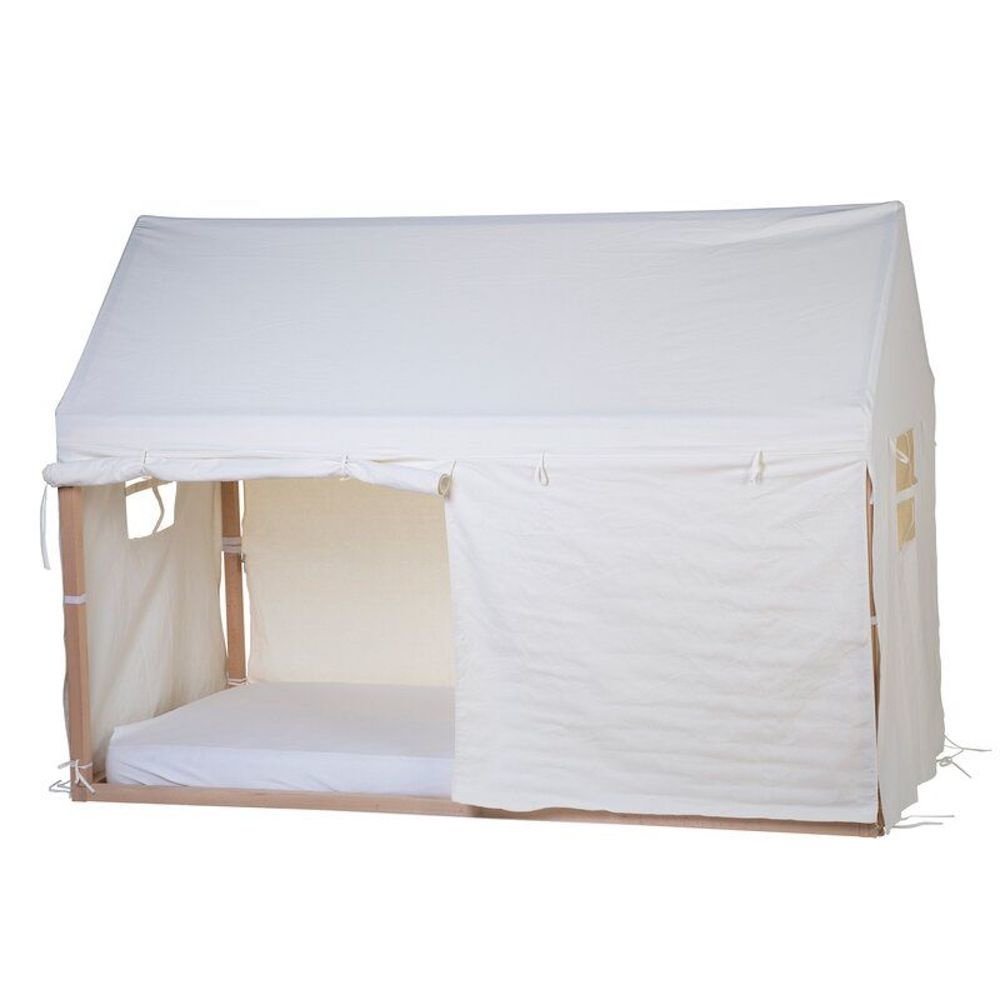 Huis Bedframe - 90 x 200 - Hout Naturel