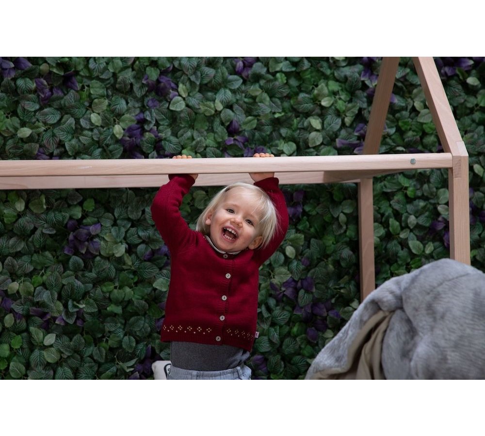 Huis Bedframe - 90 x 200 - Hout Naturel