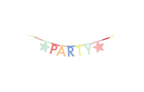 Letterslinger Pastel Neon (DIY) - set van 134 - Maak je eigen slinger