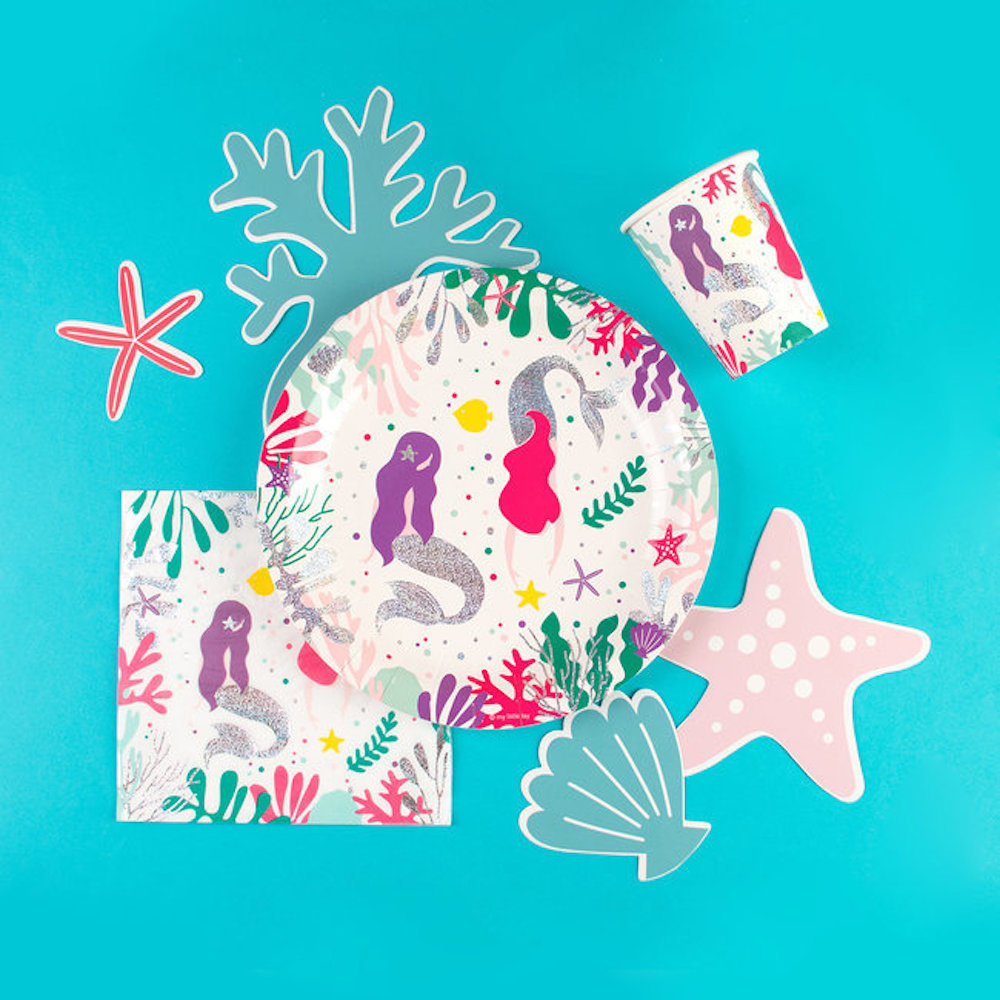 Mermaids Bekers - 8 stuks - zeemeermin feestartikelen