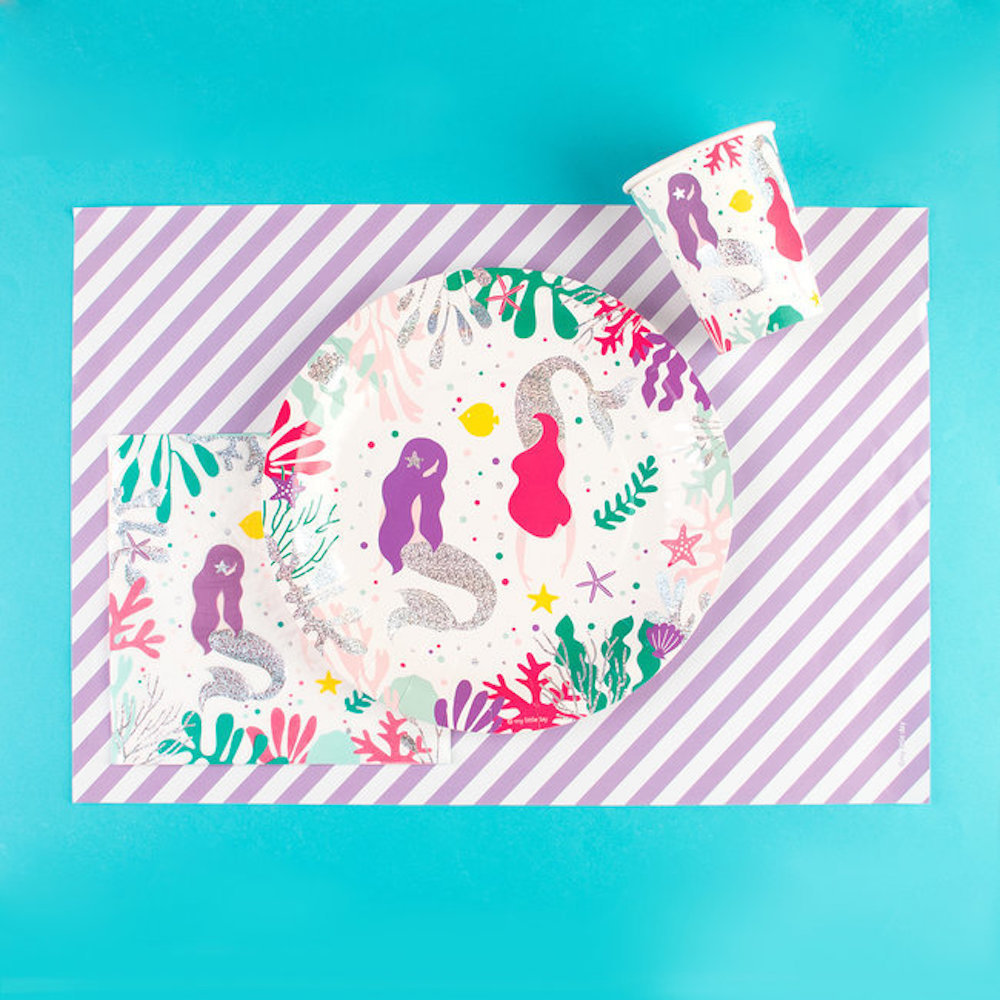 Mermaids Bekers - 8 stuks - zeemeermin feestartikelen