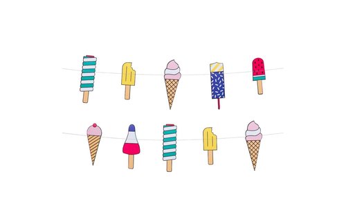 IJsjes Slinger - per stuk - Ice Cream Feestartikelen