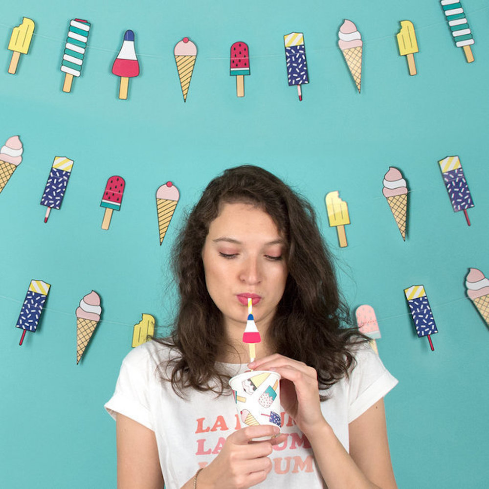 IJsjes Slinger - per stuk - Ice Cream Feestartikelen