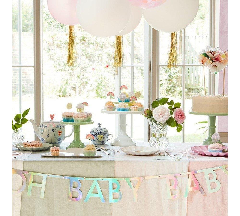 Happy Weather Cupcake Kit - set van 24 - Wolk Regenboog Zon