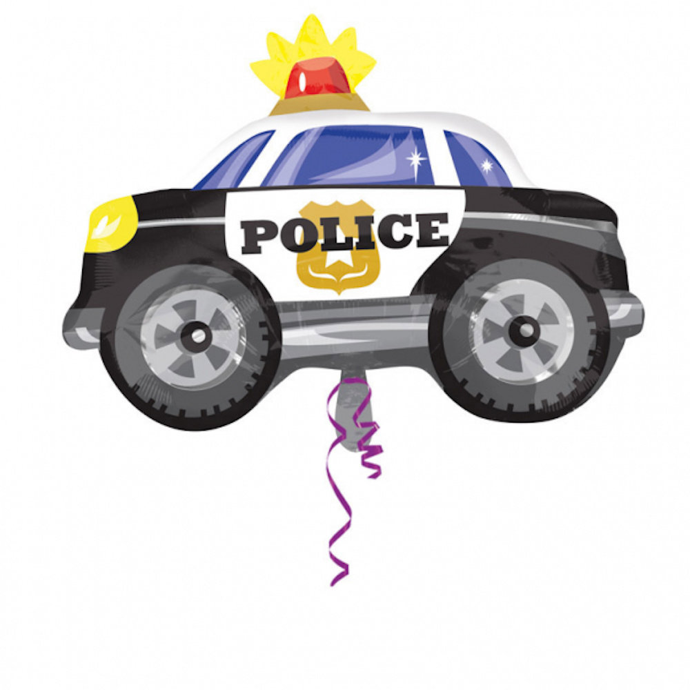 Politiewagen Folieballon (Supershape) - per stuk - Redders op de weg