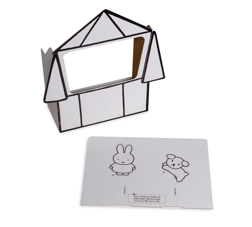 Mini Poppenkast Nijntje Inkleur - per stuk - Miffy