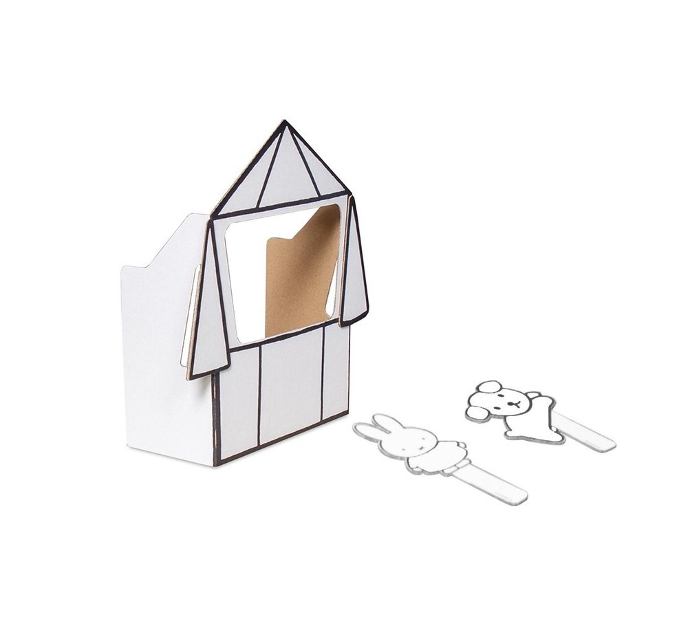 Mini Poppenkast Nijntje Inkleur - per stuk - Miffy