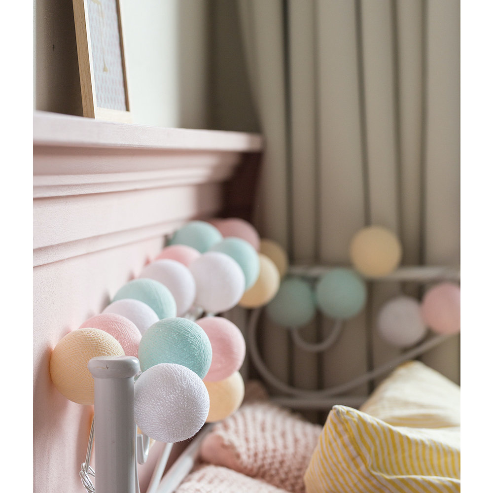Cotton Ball Lichtslinger Pastel - per stuk - 20 ballen