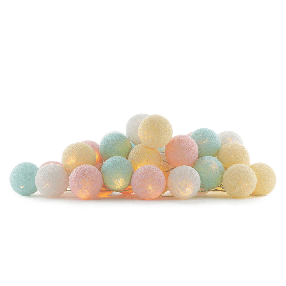 Cotton Ball Lichtslinger Pastel - per stuk - 20 ballen
