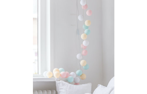 Cotton Ball Lichtslinger Pastel - per stuk - 20 ballen
