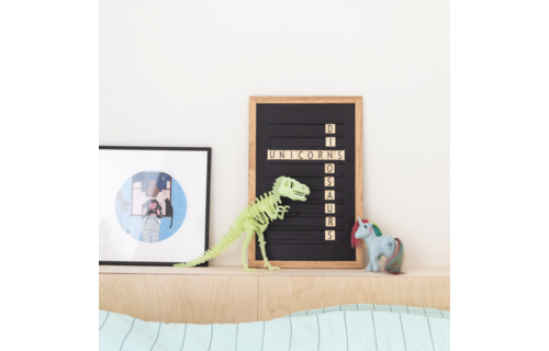 Oldschool Letterbord Zwart - per stuk - Letterboards