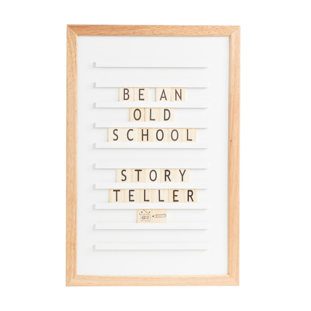 Oldschool Letterbord Wit - per stuk - Letterboards