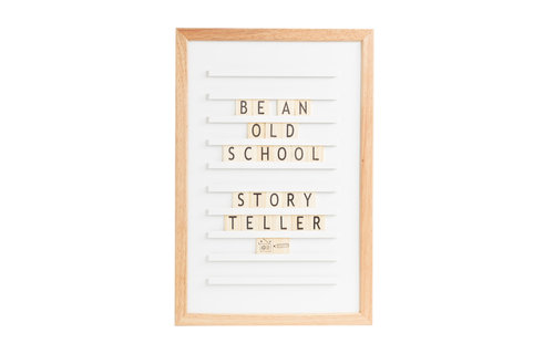 Oldschool Letterbord Wit - per stuk - Letterboards