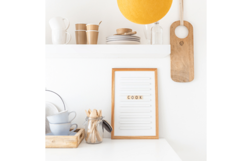 Oldschool Letterbord Wit - per stuk - Letterboards
