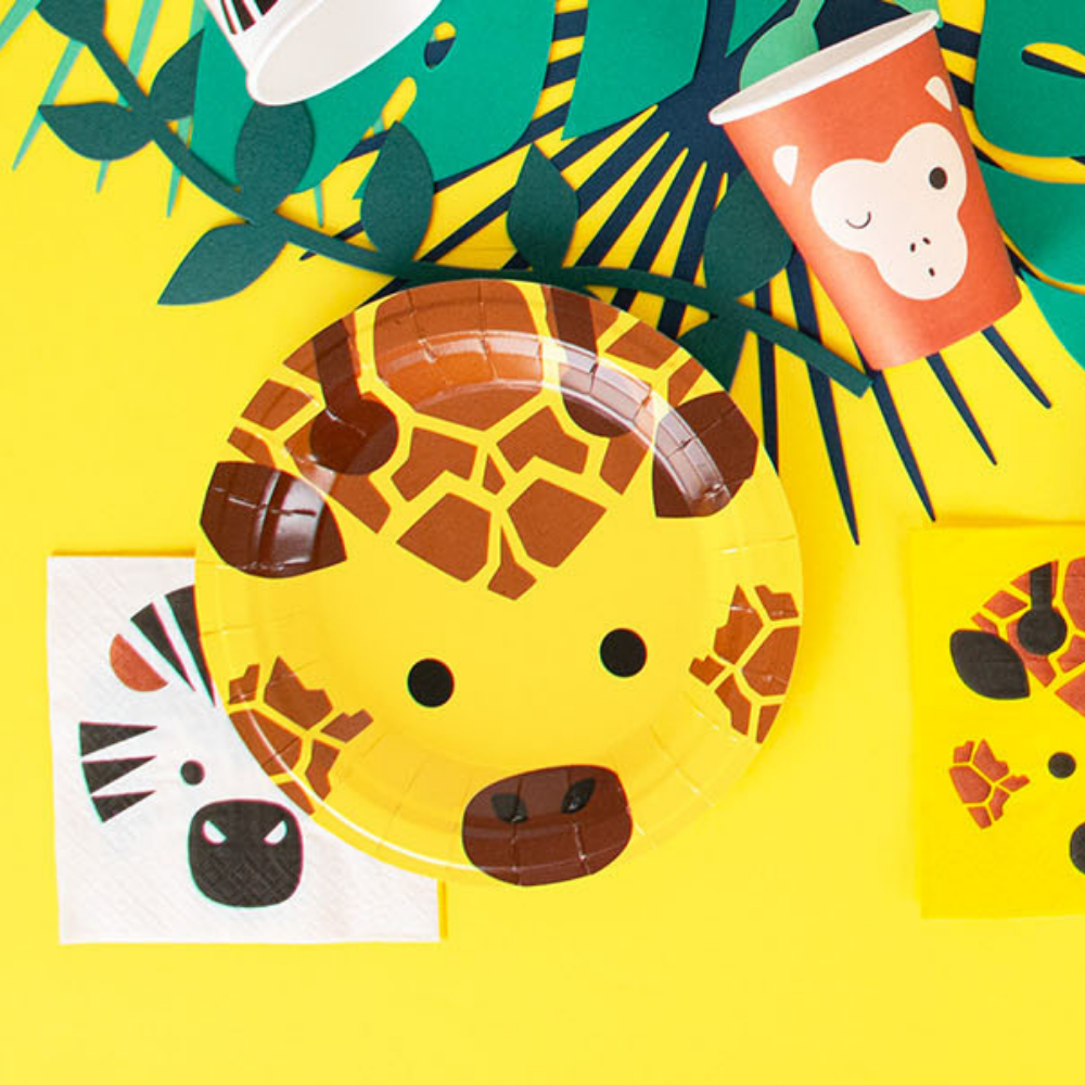Wilde Dieren Servetjes - 20 stuks - 25 cm - Mini Safari