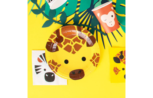 Wilde Dieren Servetjes - 20 stuks - 25 cm - Mini Safari