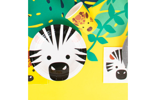 Wilde Dieren Servetjes - 20 stuks - 25 cm - Mini Safari