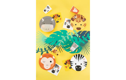 Wilde Dieren Servetjes - 20 stuks - 25 cm - Mini Safari