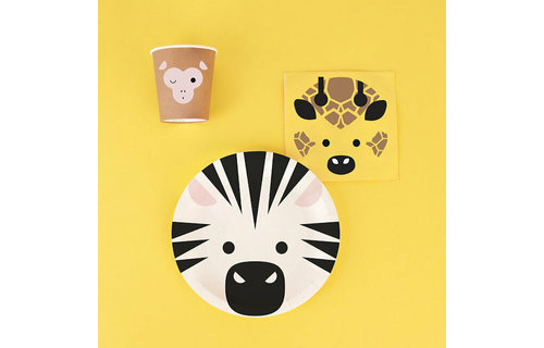 Wilde Dieren Servetjes - 20 stuks - 25 cm - Mini Safari