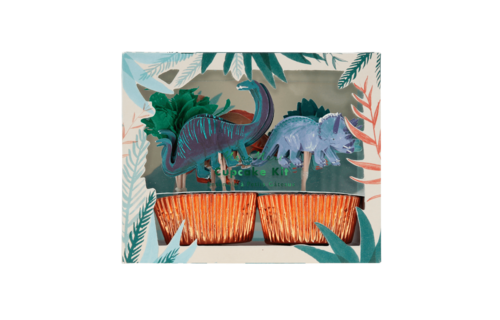 Dinosaur Kingdom Cupcakes Set - 24 stuks - Dino feestartikelen