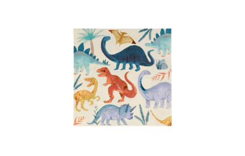 Dinosaur Kingdom Servetten - 16 stuks - Dino feestartikelen