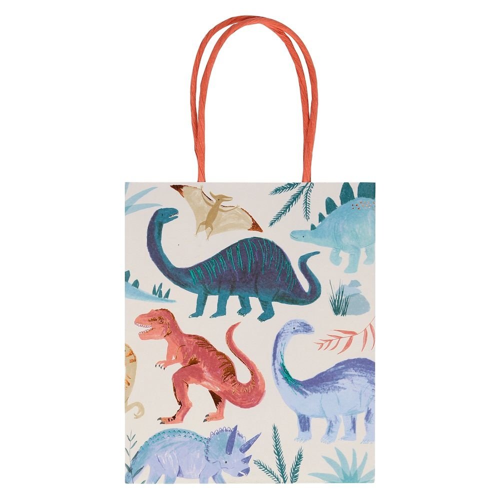 Dinosaur Kingdom Tasjes - 8 stuks - Dino feestartikelen
