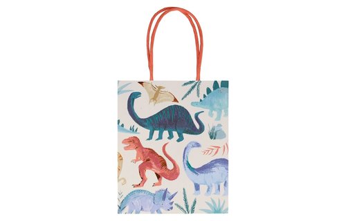 Dinosaur Kingdom Tasjes - 8 stuks - Dino feestartikelen