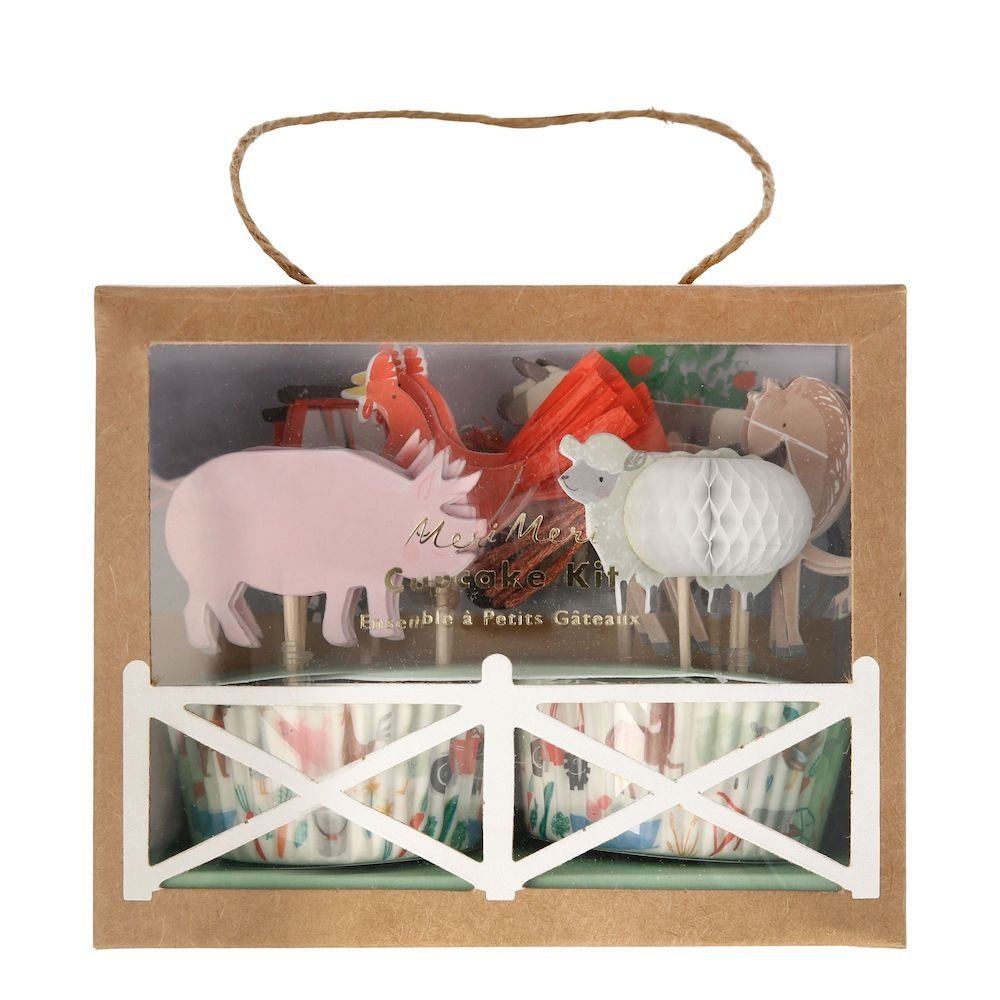 On the Farm Cupcakes Set - 24 stuks - Boerderij feestartikelen