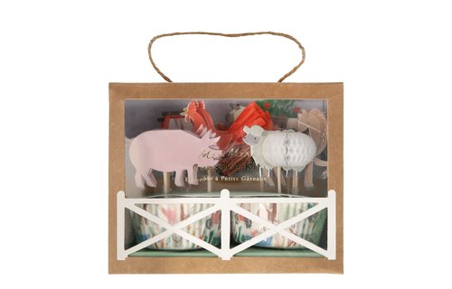On the Farm Cupcakes Set - 24 stuks - Boerderij feestartikelen