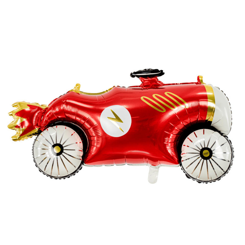 Raceauto Folieballon (Supershape) - per stuk - 93 cm - Voertuigen feestartikelen