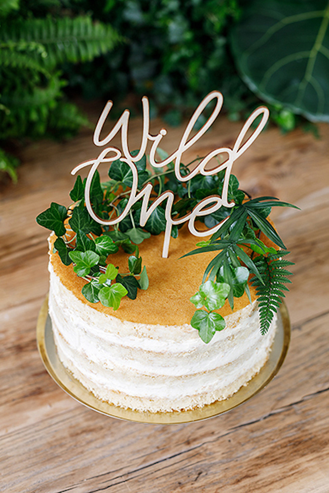 Houten taart topper 'Wild One' | - Hieppp