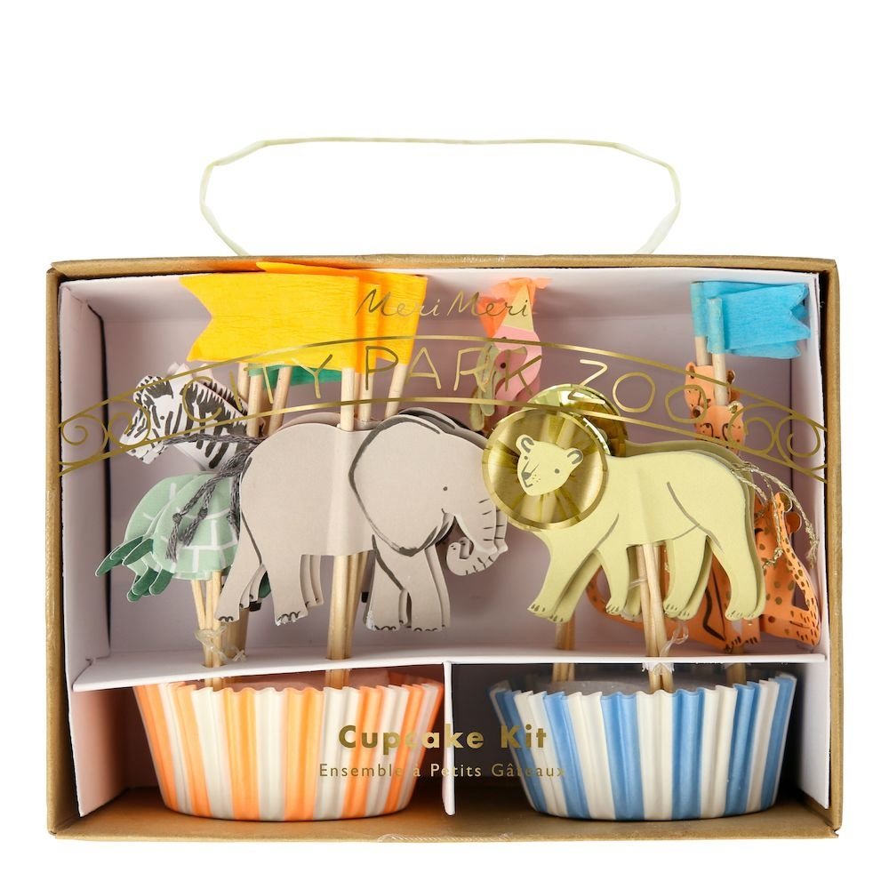 Safari Animals Cupcakes Set - 24 stuks - Jungle Feestartikelen