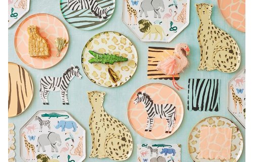 Safari Animals Servetten - 20 stuks - Jungle Feestartikelen