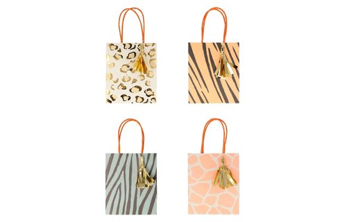 Safari Animals Tasjes - 8 stuks - Jungle Feestartikelen