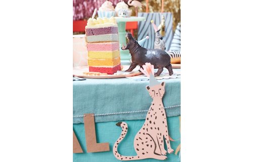Safari Animals Slinger Set - Per Set - Jungle Feestartikelen