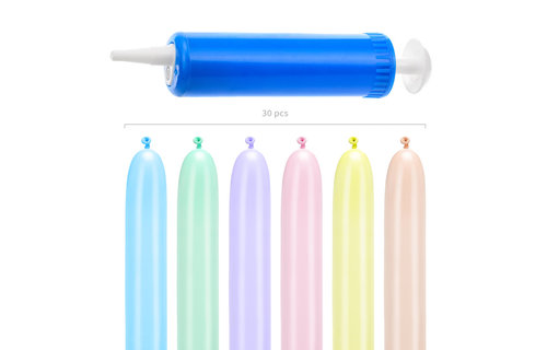 Figuurballonnen Hond Pastel - Set van 32 - Modelleerballonnen