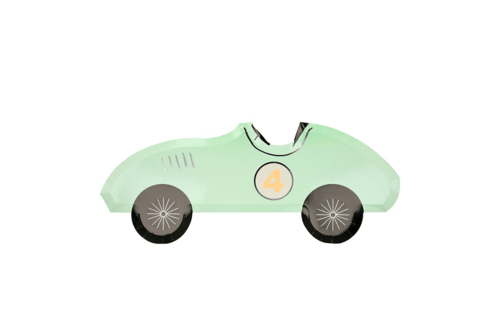 Raceauto borden - 8 stuks - Racen feestartikelen