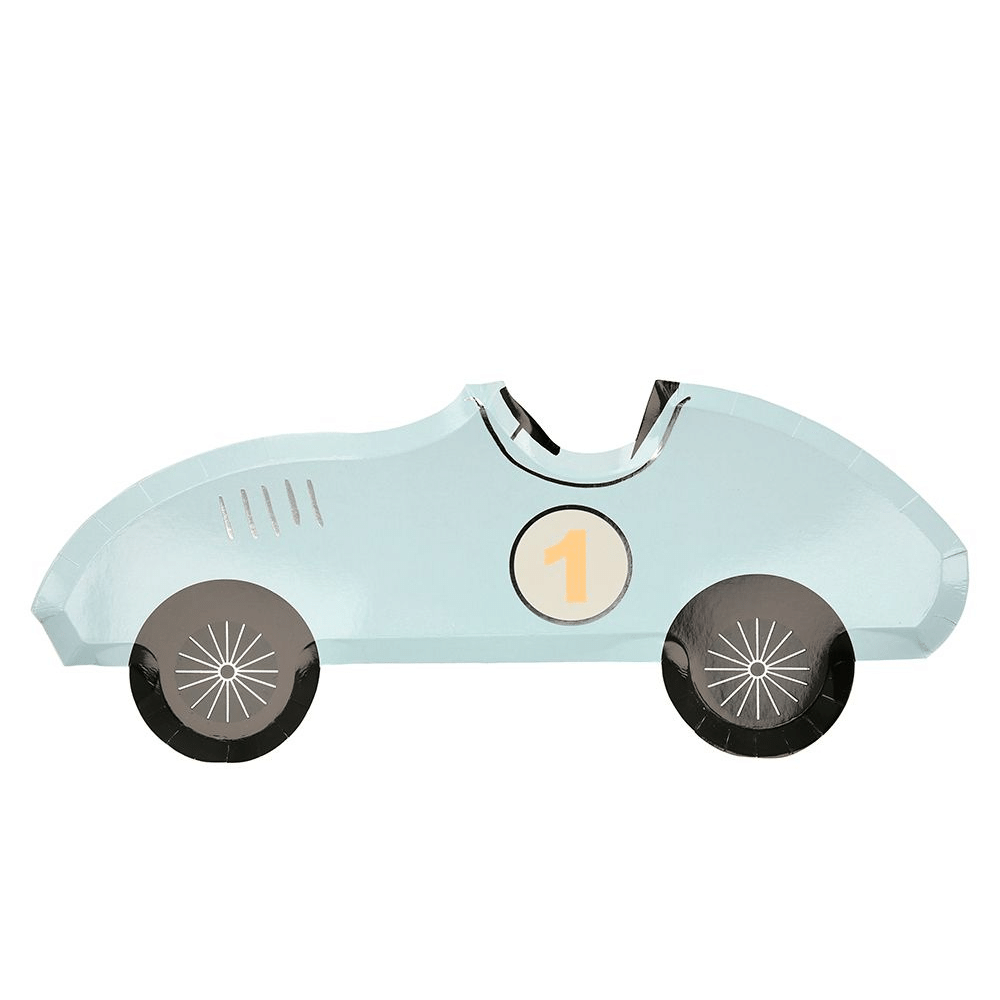 Raceauto borden - 8 stuks - Racen feestartikelen