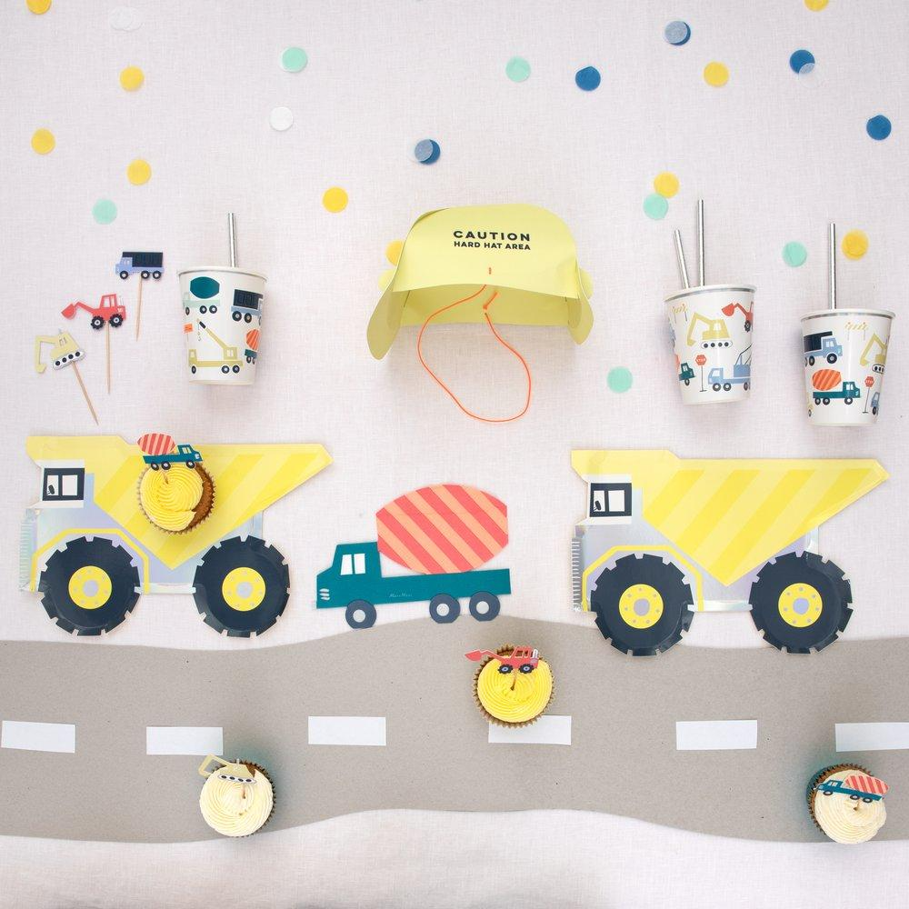 Constructie Bouwplaats Cupcakes Set - 24 stuks - Werktuigen